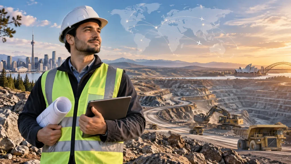 مهندسان معدن چگونه می‌توانند در کشورهای دیگر کار پیدا کنند؟ با بهترین مقصدهای مهاجرتی، بازار کار و آینده مهندسی معدن آشنا شوید.