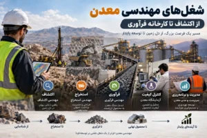 شغل‌های مهندسی معدن؛ از اکتشاف تا کارخانه فرآوری